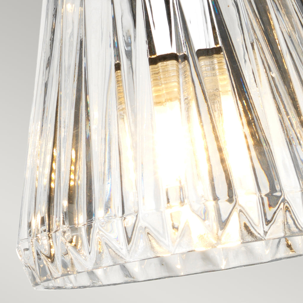 Elstead Agatha 3 Light Bathroom Pendant Light in Polished Chrome