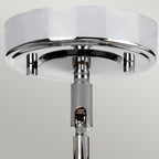 Elstead Agatha 3 Light Bathroom Pendant Light in Polished Chrome