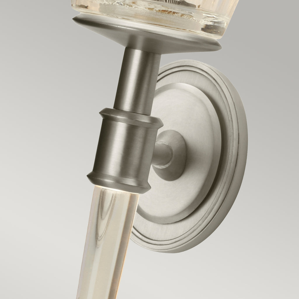 Elstead Agatha Wall Light in Brushed Nickel