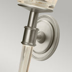 Elstead Agatha Wall Light in Brushed Nickel