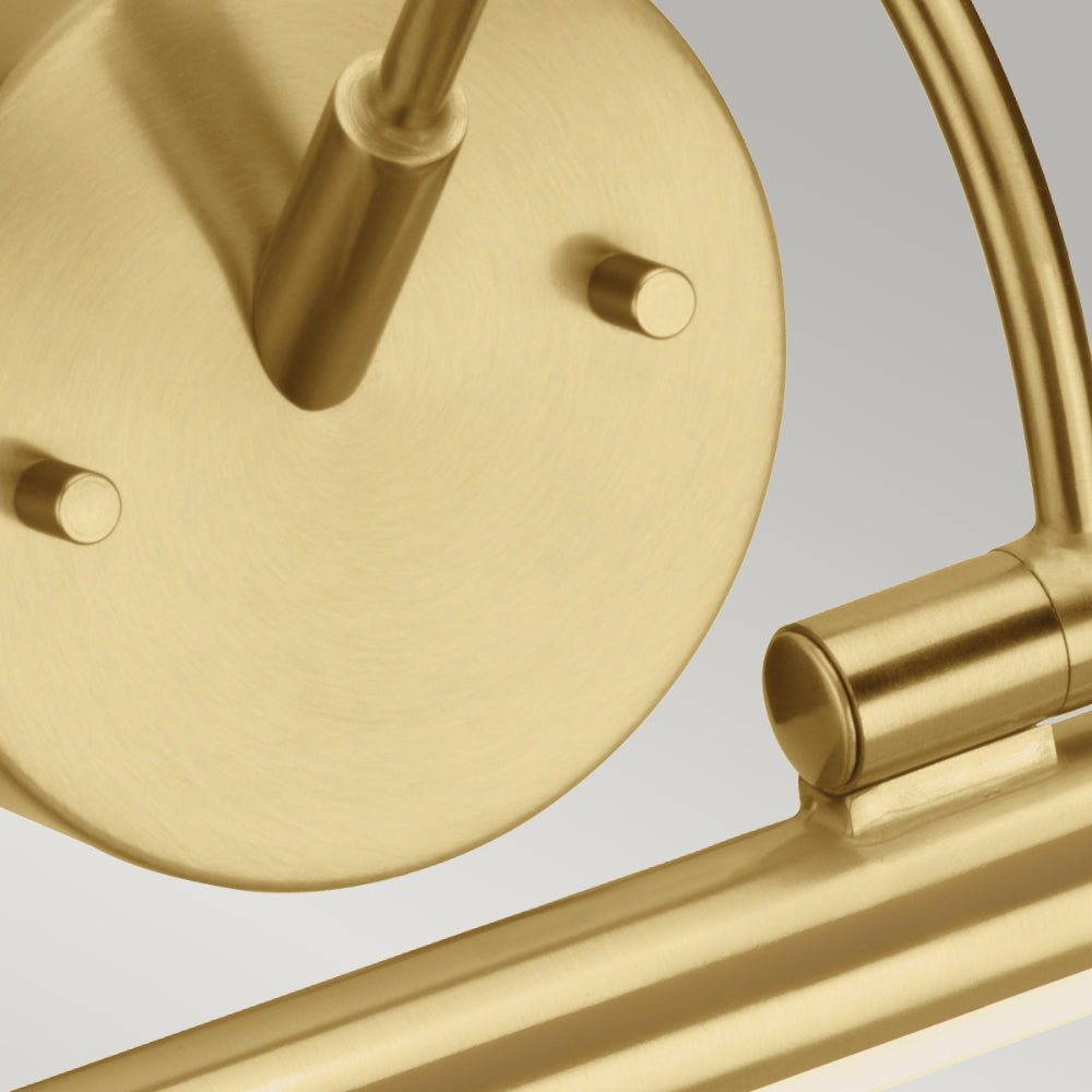 Elstead Alton Large LED Picture Light in Brushed Brass