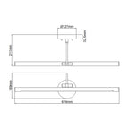 Elstead Alton Large LED Picture Light in Brushed Brass