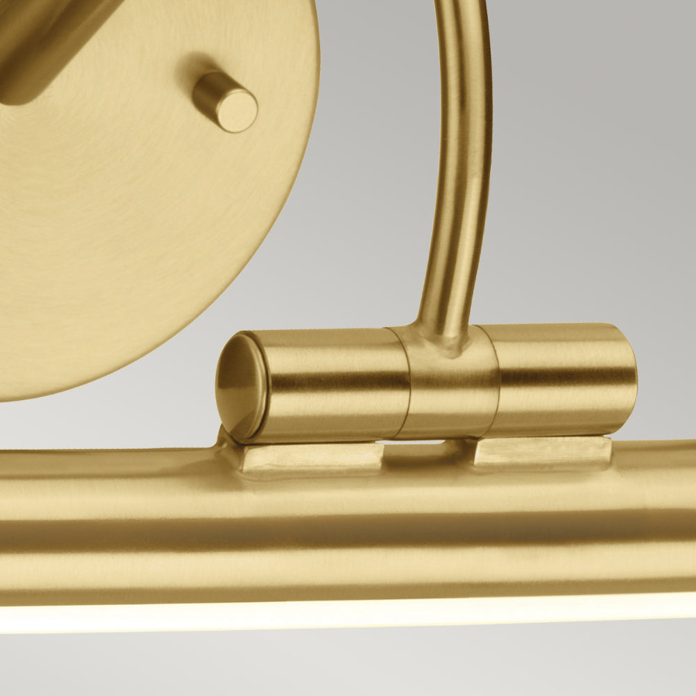 Elstead Alton Small LED Picture Light in Brushed Brass