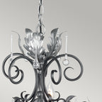 Elstead Amarilli 10 Light Chandelier in Black Silver
