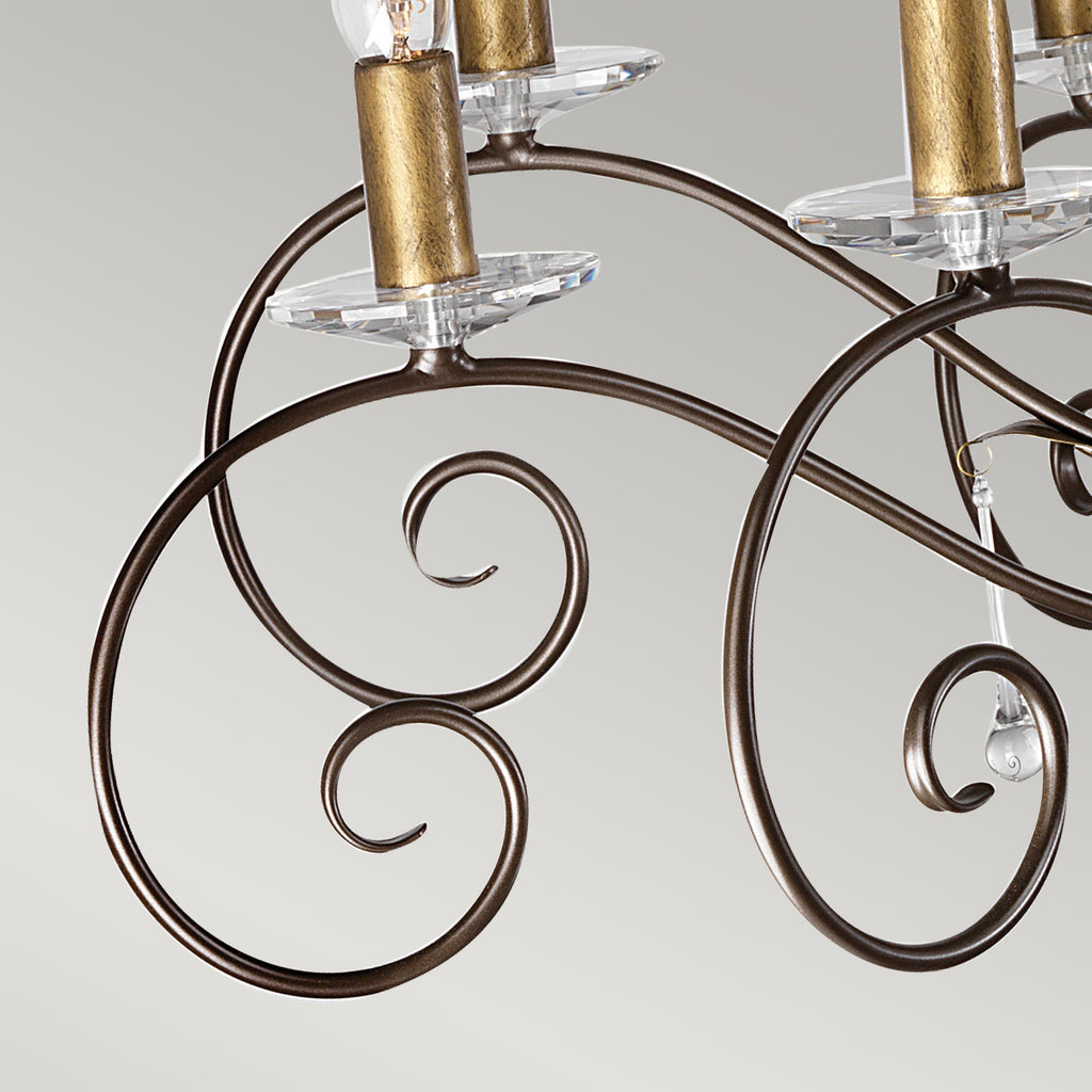 Elstead Amarilli 15 Light Chandelier in Bronze