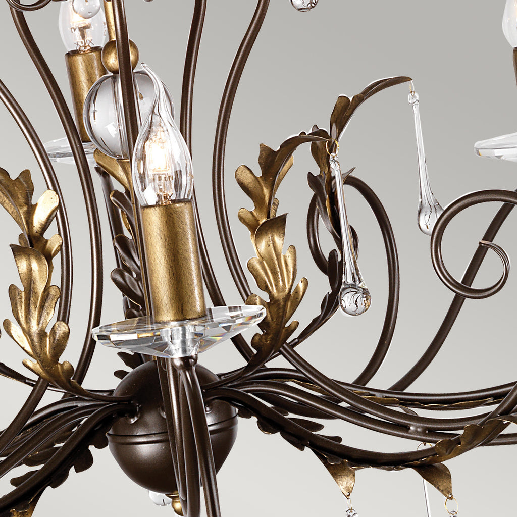 Elstead Amarilli 15 Light Chandelier in Bronze