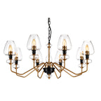 Elstead Armand 8 Light Chandelier in Aged Brass