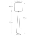 Elstead Ascent Floor Lamp in Black