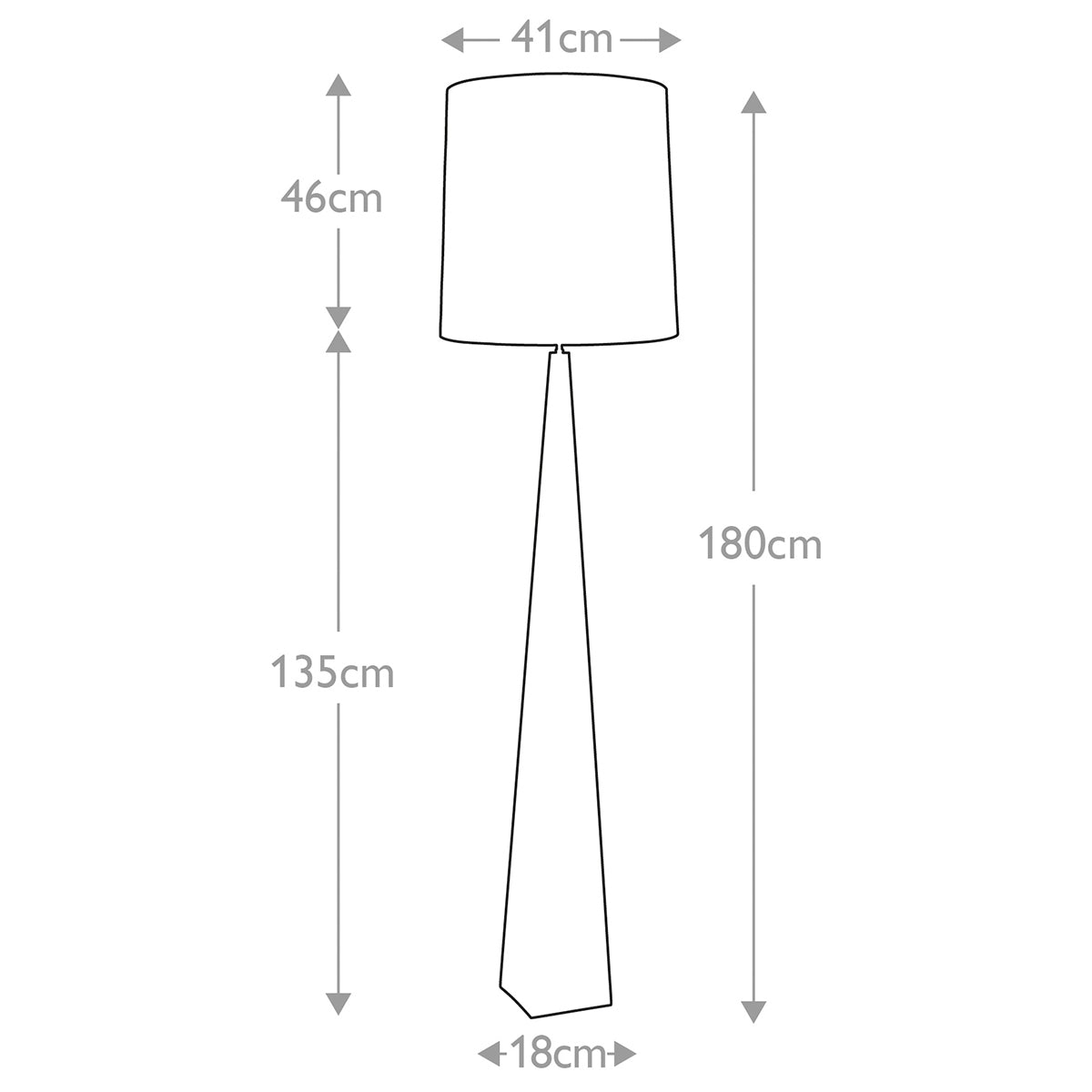 Elstead Ascent Floor Lamp in Black