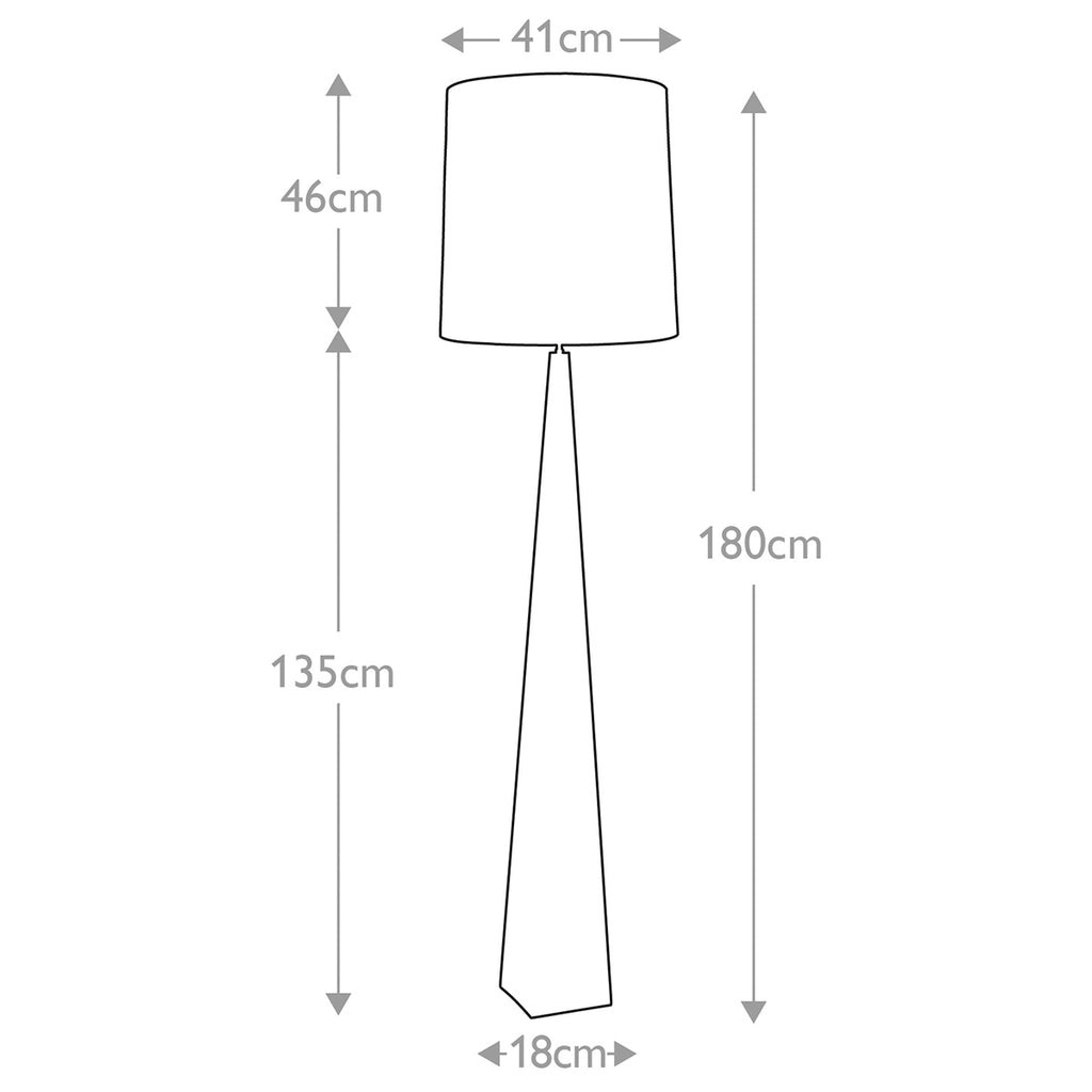 Elstead Ascent Floor Lamp in Polished Nickel