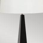 Elstead Ascent Table Lamp in Black with White Shade