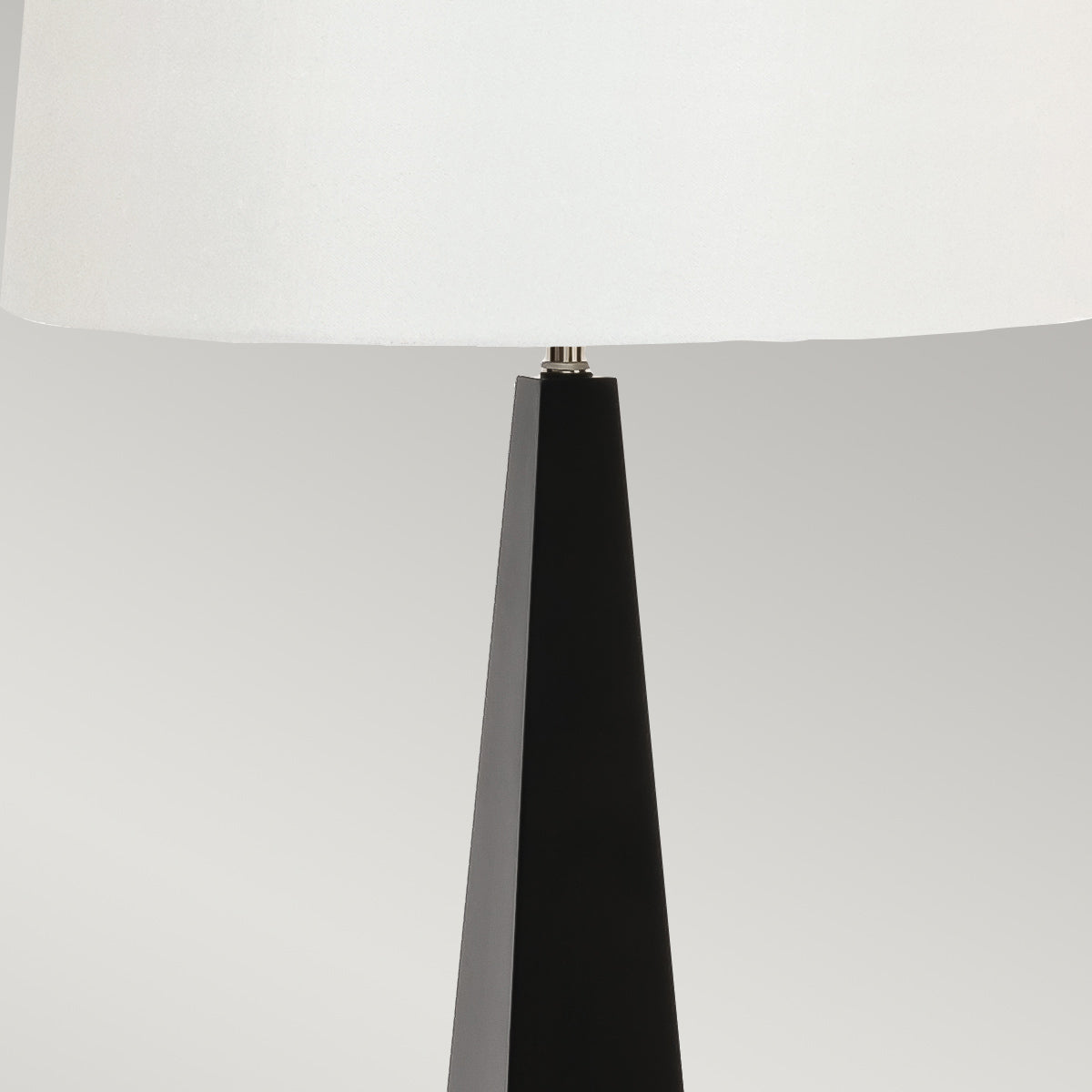 Elstead Ascent Table Lamp in Black with White Shade