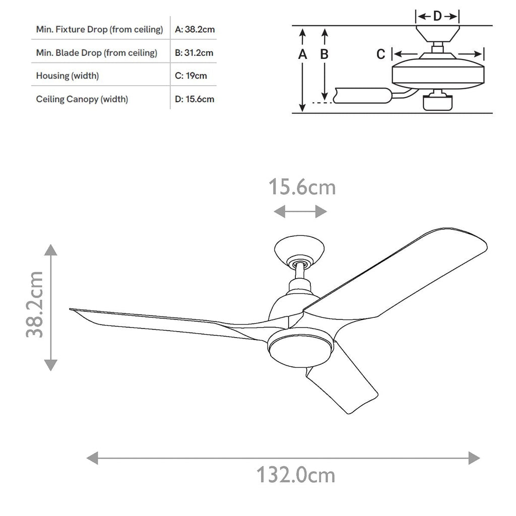 Elstead Aviateur - 52in / 132cm Fan - Matte Black