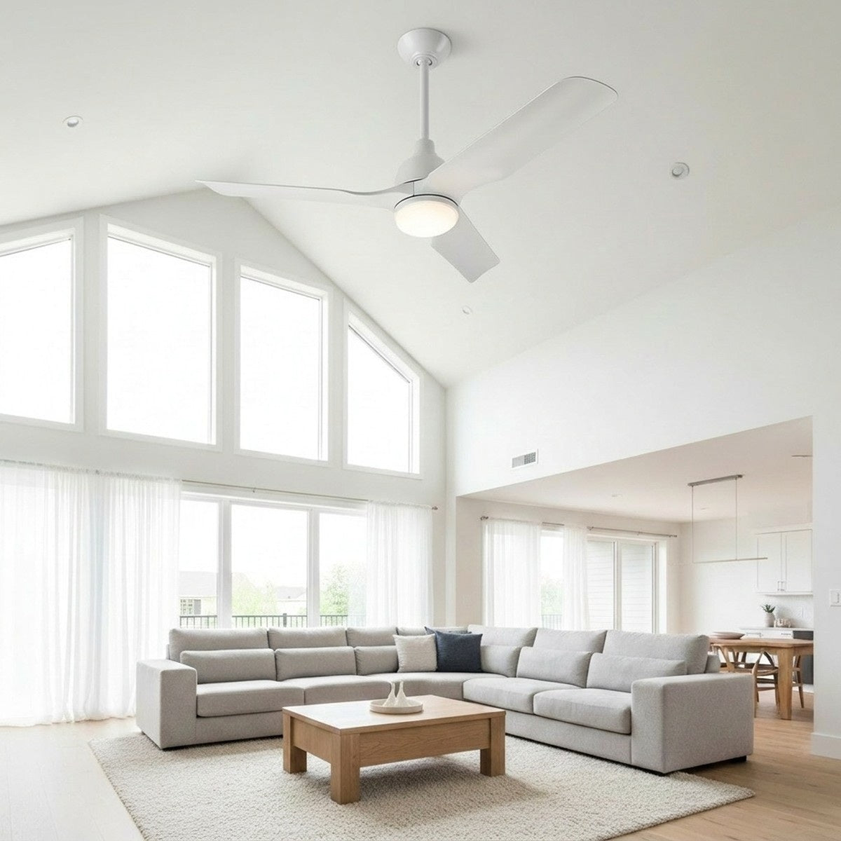 Elstead Aviateur - 52in / 132cm Fan - Matte White