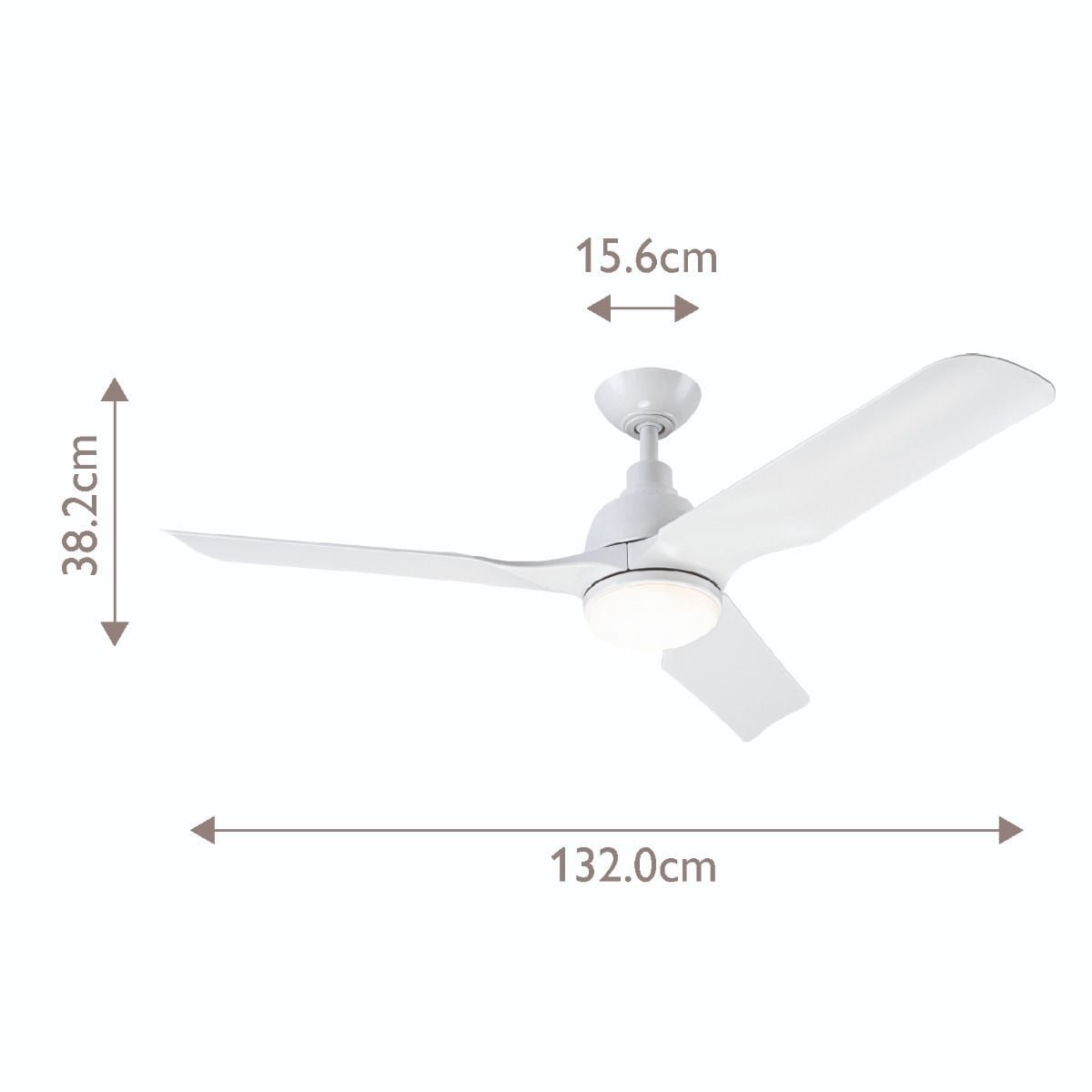 Elstead Aviateur - 52in / 132cm Fan - Matte White