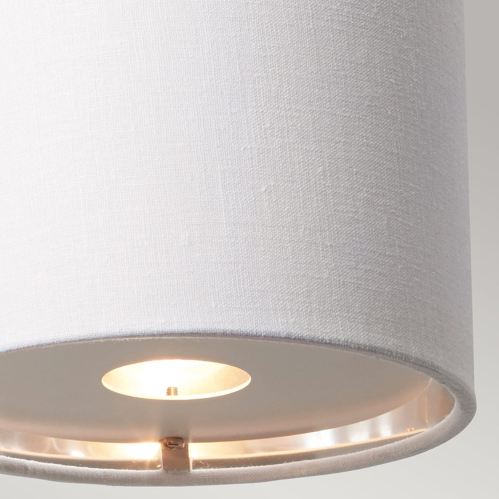 Elstead Balance 1 Light Wall Light in Black with White Shade