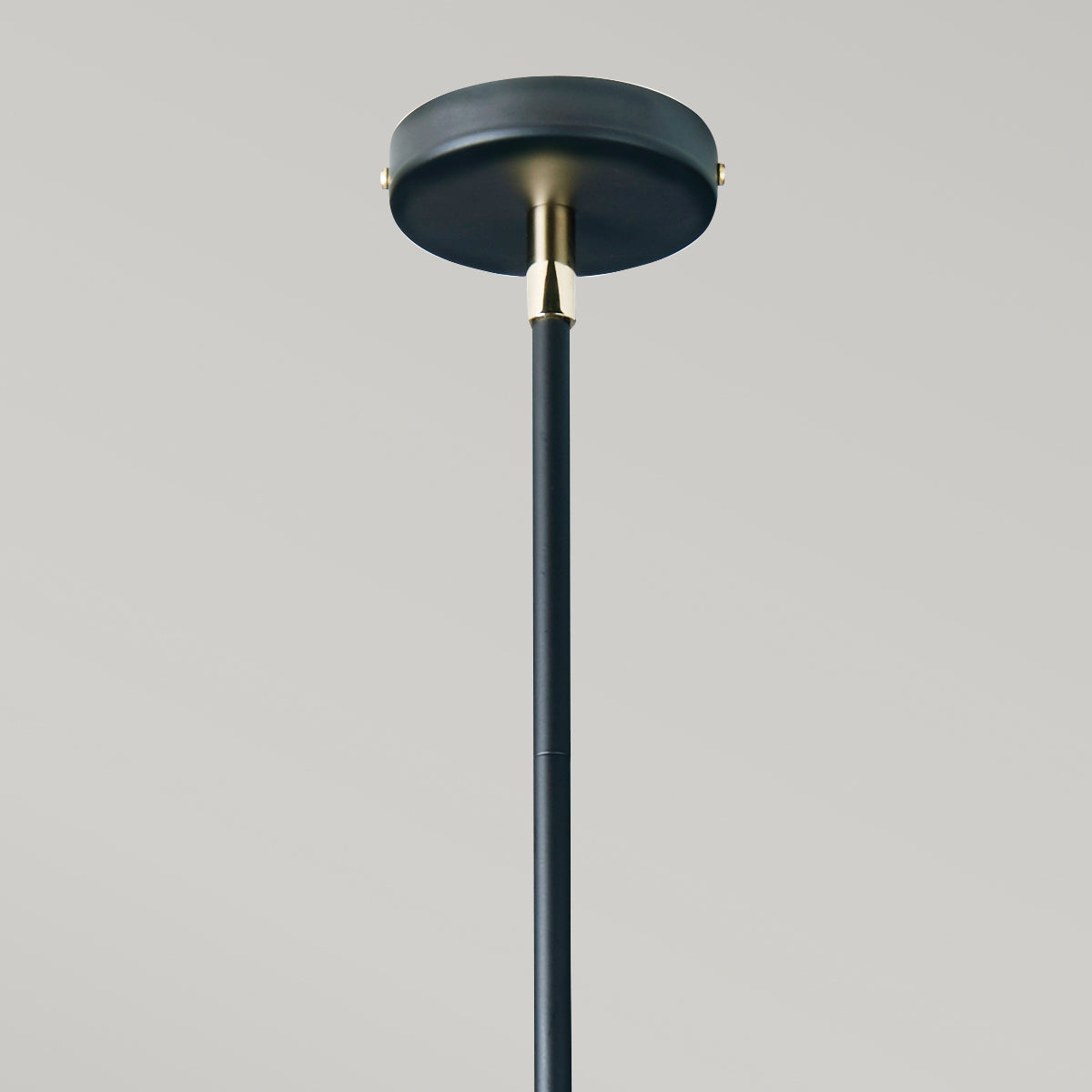 Elstead Balance 5 Light Chandelier in Black with White Shades