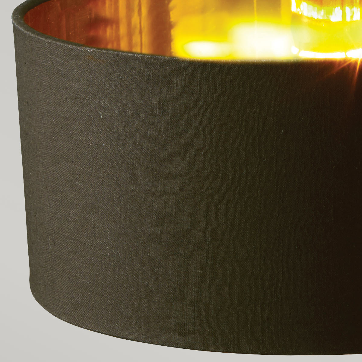 Elstead Balance Table Lamp in Black with Polished Brass Accents and Black Shade
