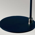 Elstead Balance Table Lamp in Black with Polished Nickel Accents and White Shade