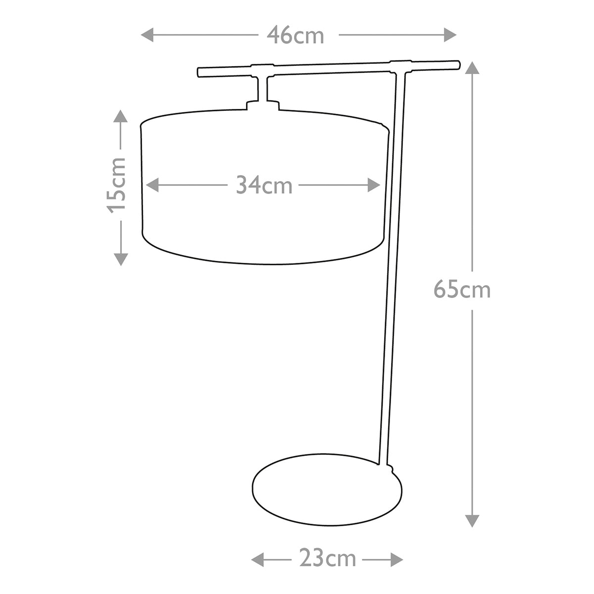 Elstead Balance Table Lamp in Dark Brown