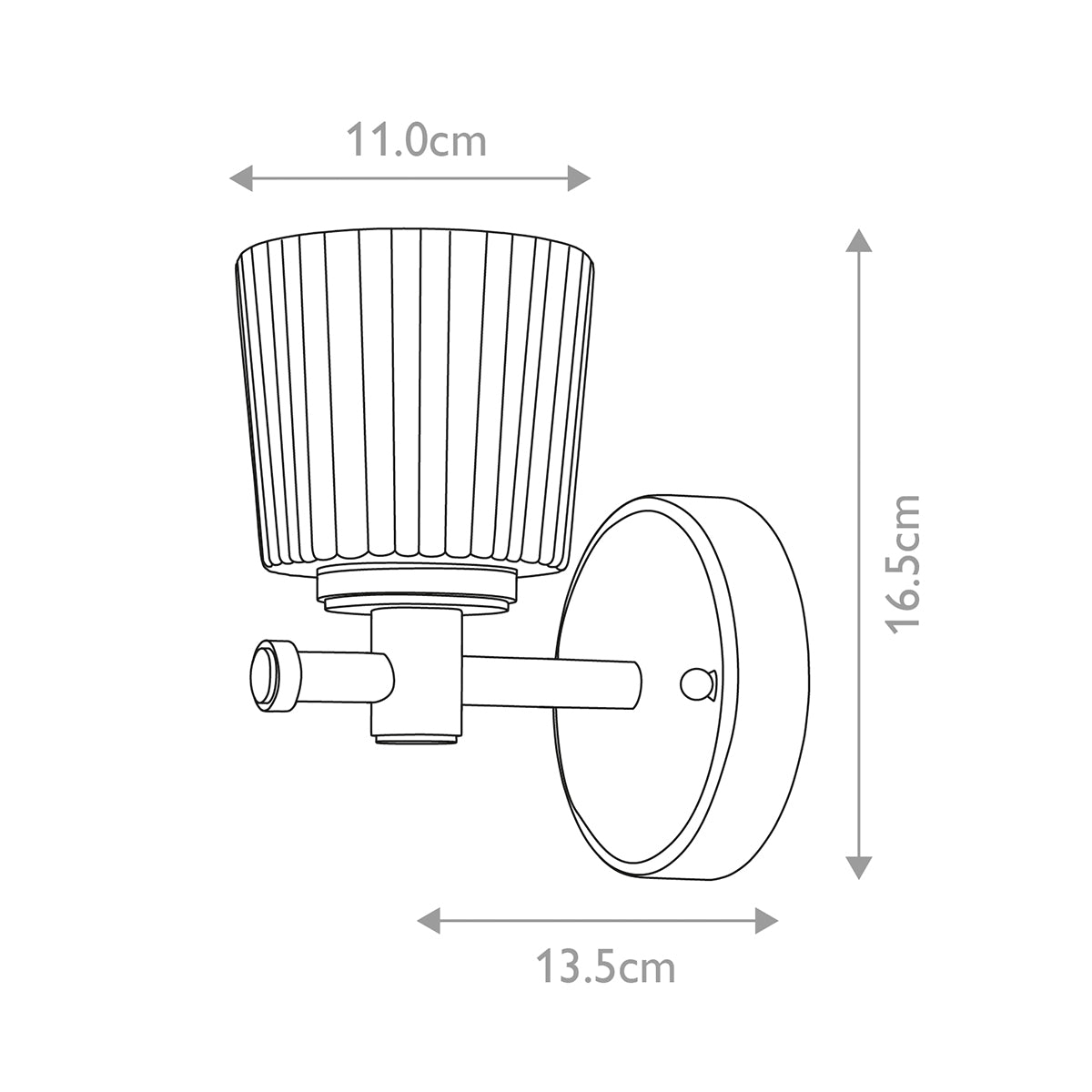 Elstead Binstead 1 Light Wall Light