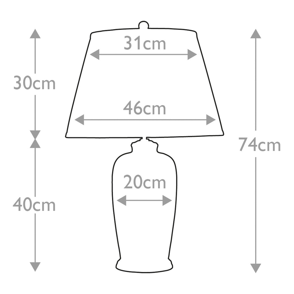 Elstead Black Birds Table Lamp