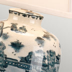 Elstead Blue Willow Traditional Table Lamp in Blue