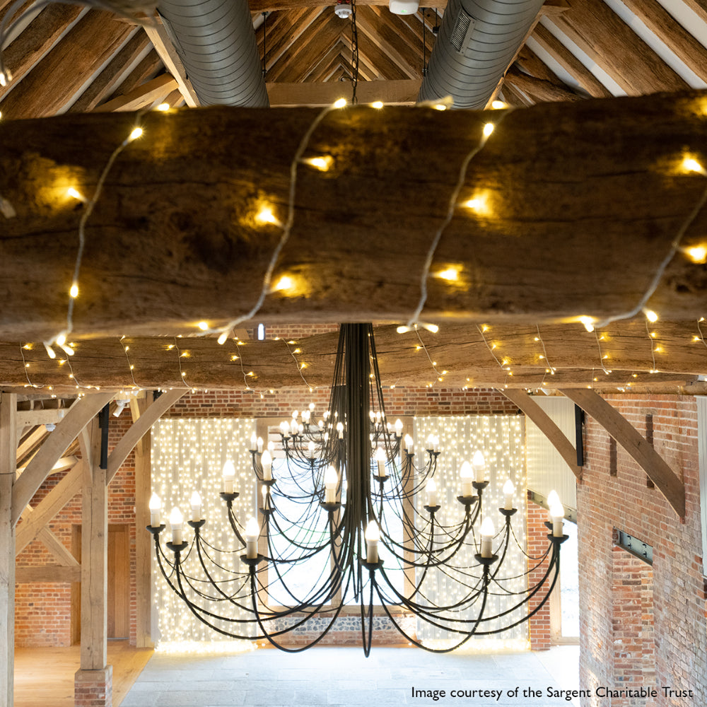 Elstead Carisbrooke 18 Light Chandelier in Black Finish