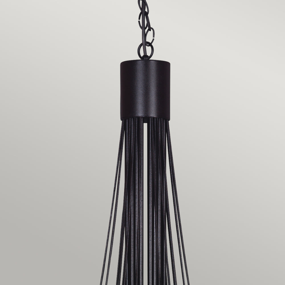 Elstead Carisbrooke 18 Light Chandelier in Black Finish