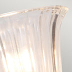 Elstead Carroll Bathroom Wall Light in Polished Nickel with Bell Shade