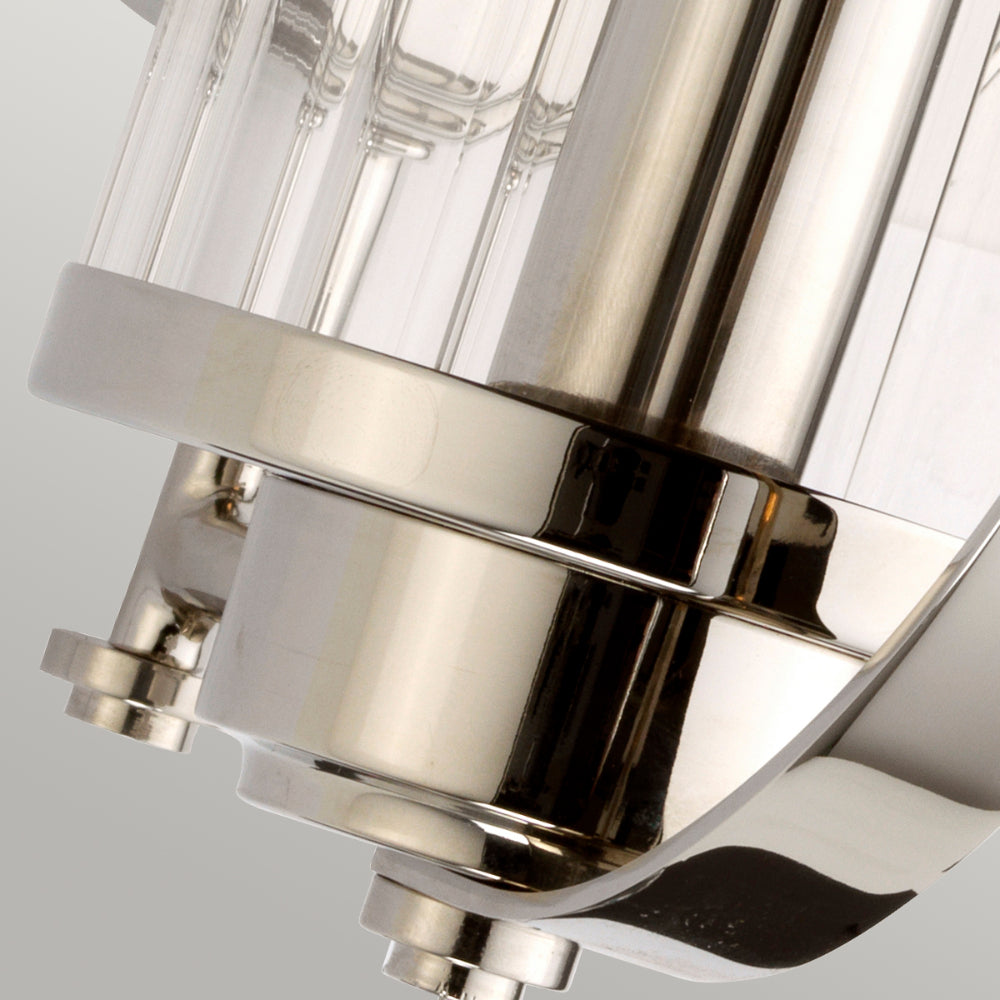 Elstead Cassie 1 Light Wall Light in Polished Nickel