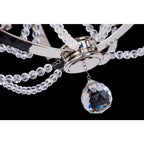 Elstead Cassie 7 Light Chandelier in Polished Nickel