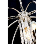 Elstead Cassie 7 Light Chandelier in Polished Nickel