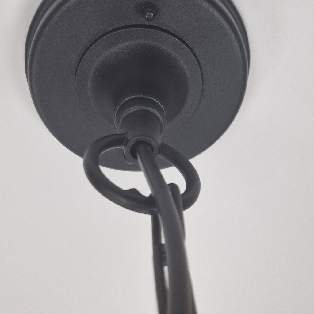 Elstead Chapel Mini Outdoor Chain Lantern in Black