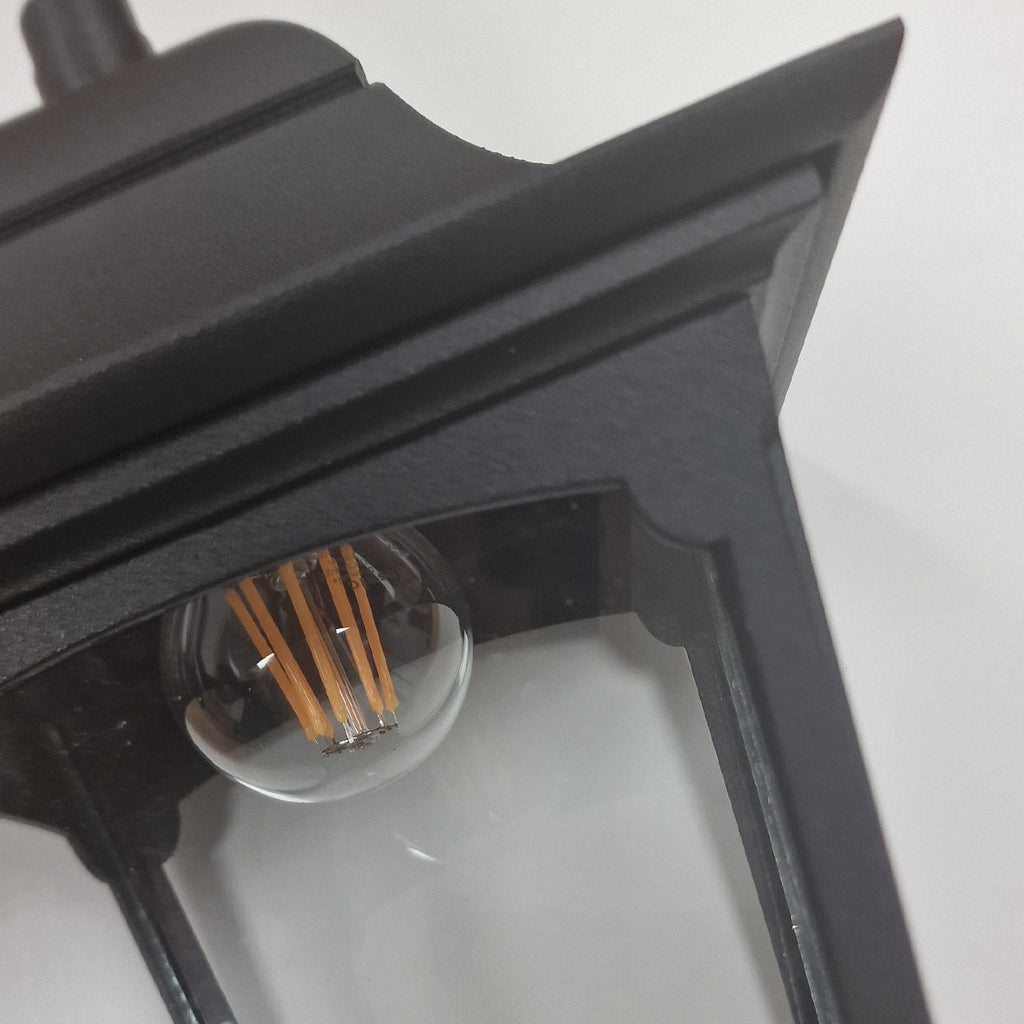 Elstead Chapel Outdoor Chain Lantern in Black