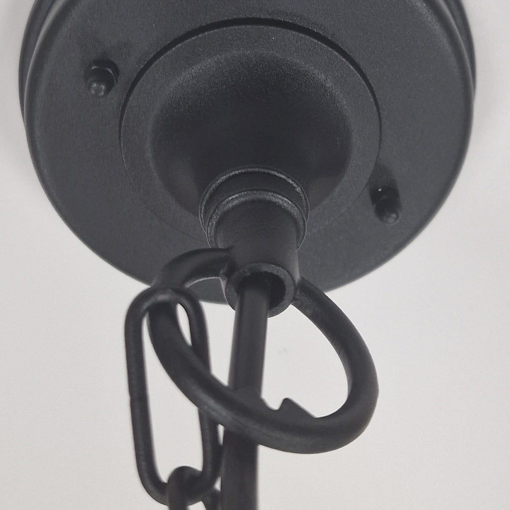 Elstead Chapel Outdoor Chain Lantern in Black