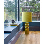 Elstead Contour Table Lamp in Lime Ceramic