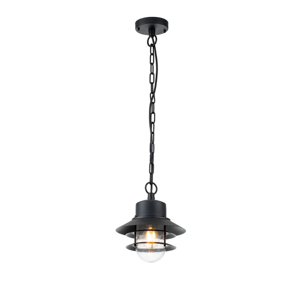 Elstead Copenhagen Outdoor Chain Lantern in Black