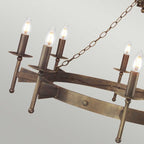 Elstead Cromwell 8 Light Chandelier in Old Bronze