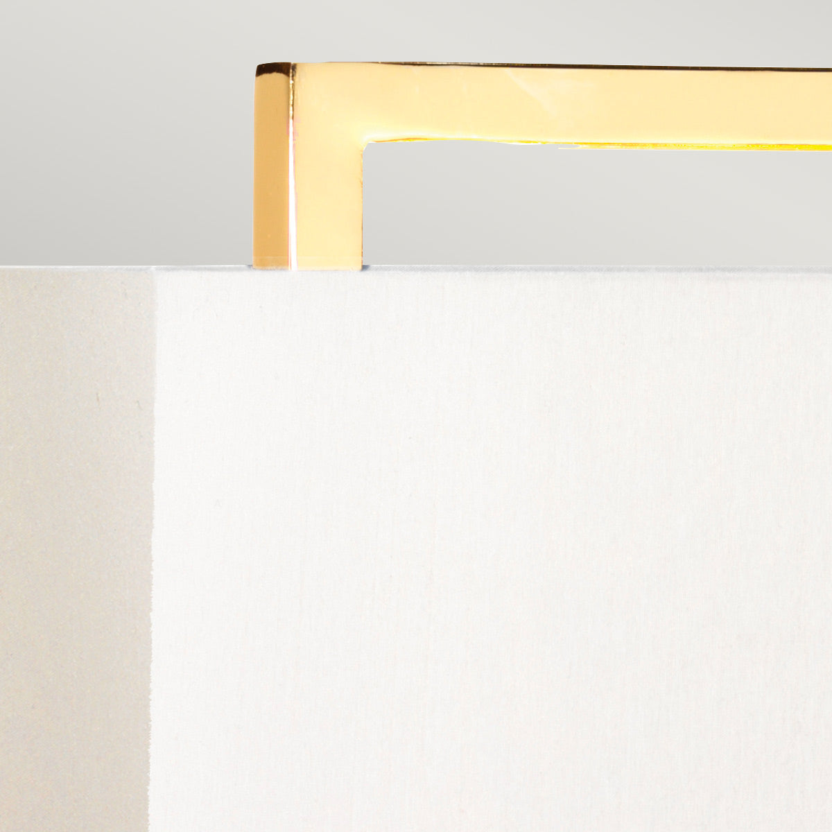 Elstead Cross Table Lamp in Polished Gold with Ivory Shade