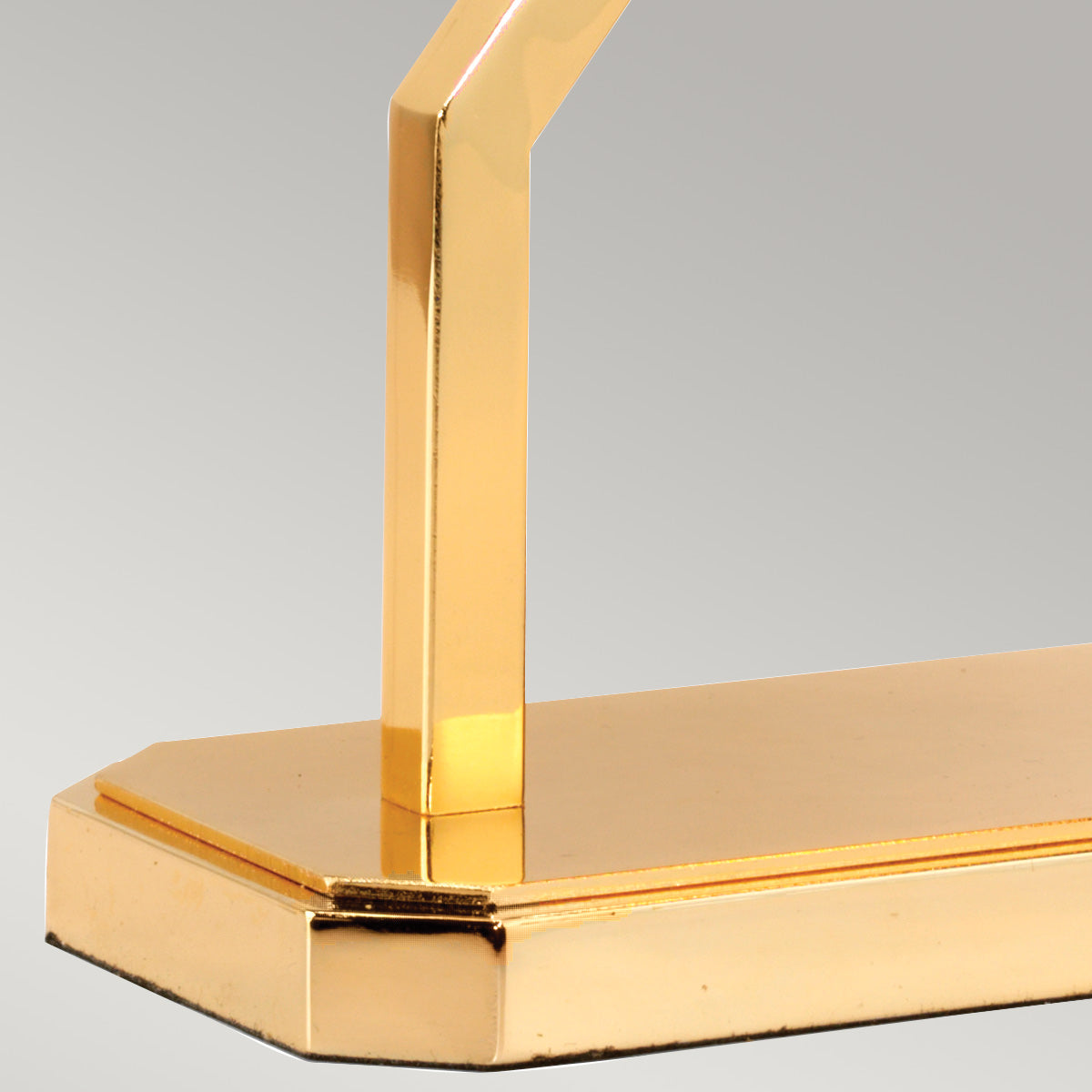 Elstead Cross Table Lamp in Polished Gold with Ivory Shade