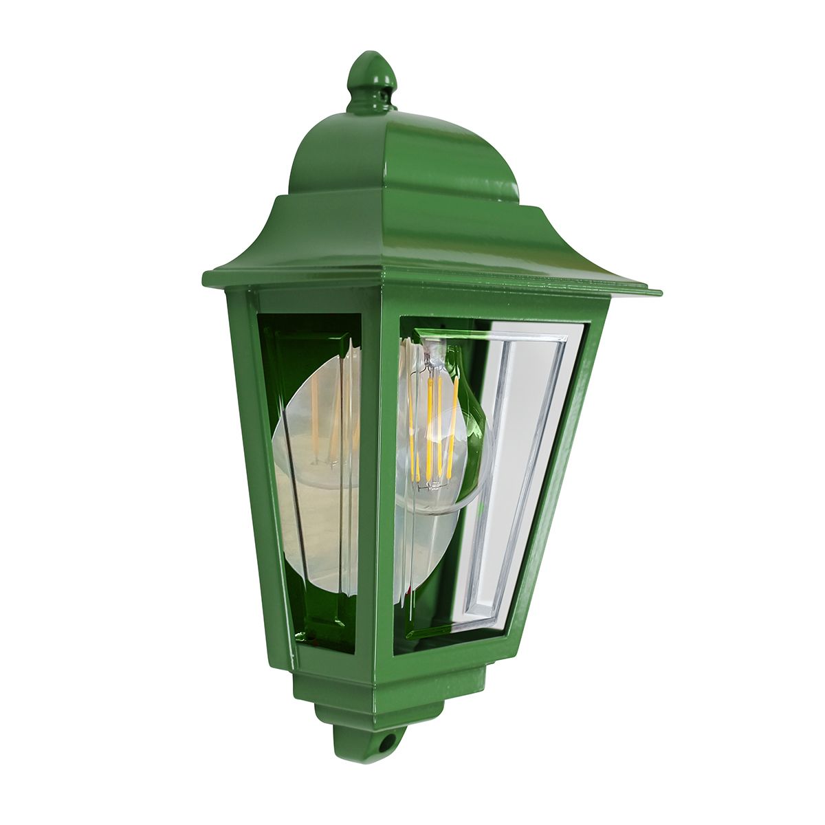 Elstead Deco Lane Outdoor Half Lantern in Green