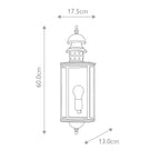 Elstead Downing Street Outdoor Coastal Wall Lantern in Solid Brass