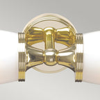 Elstead Eliot 2 Light Bathroom Wall Light in Polished Brass
