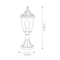 Elstead Elkstone 1 Light Pedestal in GZH Finish