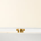 Elstead Falmouth 3 Light Semi Flush Ceiling Light in French Gold