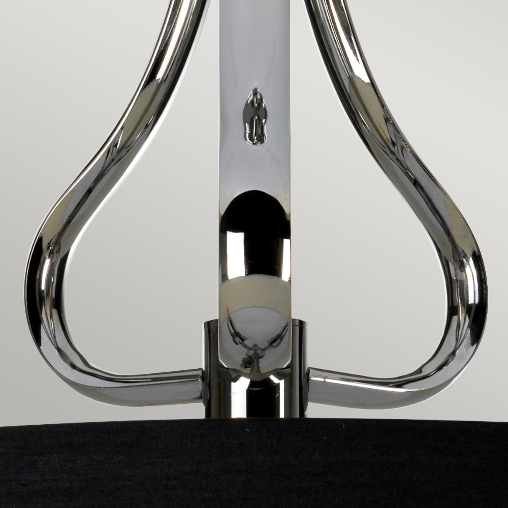 Elstead Falmouth 3 Light Semi Flush Ceiling Light in Polished Chrome