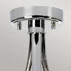 Elstead Falmouth 3 Light Semi Flush Ceiling Light in Polished Chrome
