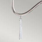 Elstead Finsbury Park 3 Light Ceiling Chandelier in Polished Nickel