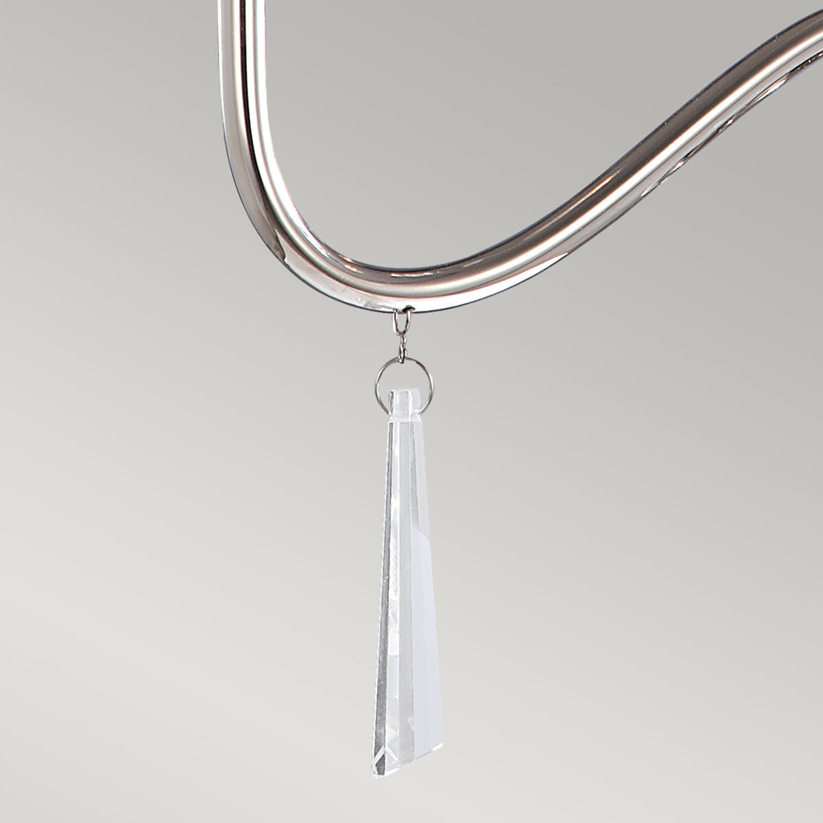 Elstead Finsbury Park 3 Light Ceiling Chandelier in Polished Nickel